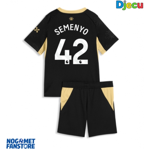Manchester City Antoine Semenyo #42 Gostujuci Dres za djecu 2026-27 Kratak Rukav (+ Kratke hlače)